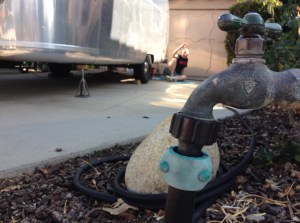 Garden hose critical to plumbing tests. 
