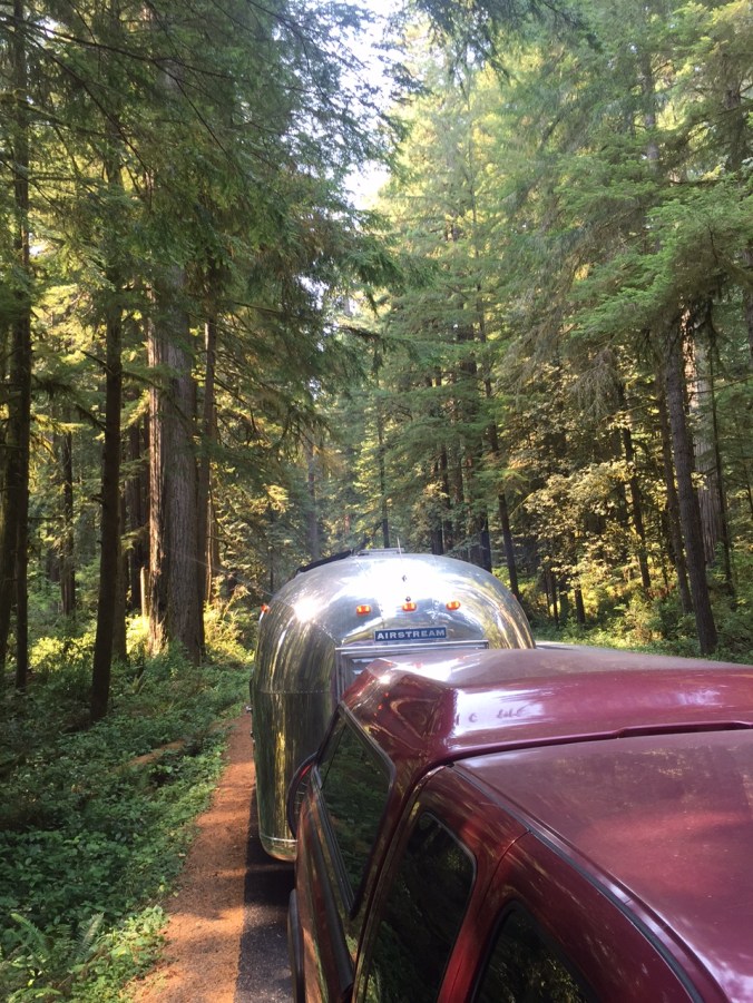 Before we left California, we risked our lives to take this roadside picture. 