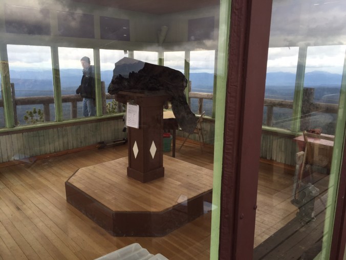 Firewatching station up watchman hill. 