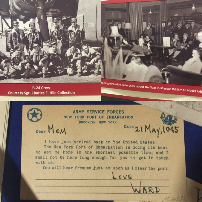 Jack told us about preprinted messages home like the one in the bottom of this pic. Easier to get past the censors! And it did take a while to get them home after the war had ended.